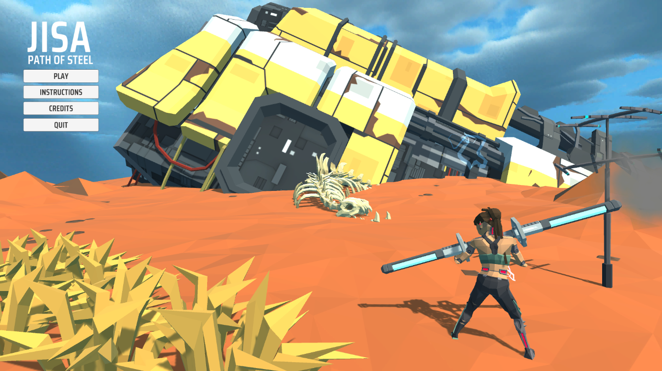 Title screen for Path of Steel. /posts/projects/path-of-steel/images/cover.png